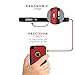 iPhone SE Case, for iPhone 5s 5 SE (Black Red) SaharaCase Protective Kit Bundled with [ZeroDamage Tempered Glass Screen Protector] Slim Fit Rugged Protection Case Shockproof Bumper Hard Back