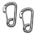US STAINLESS 2 Pieces Stainless Steel 316 Spring Hook Carabiner 3/8