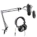 Blue Microphones Blackout Yeti Bundle with Boom Arm, Pop Filter, Shock Mount and Headphones (5 Items)