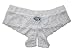 Trixx Intimates Women's Open Crotch Boyshorts Panty Thong White