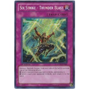 Yu-Gi-Oh! - Six Strike - Thunder Blast (STOR-EN089) - Storm of Ragnarok - 1st Edition - Secret Rare