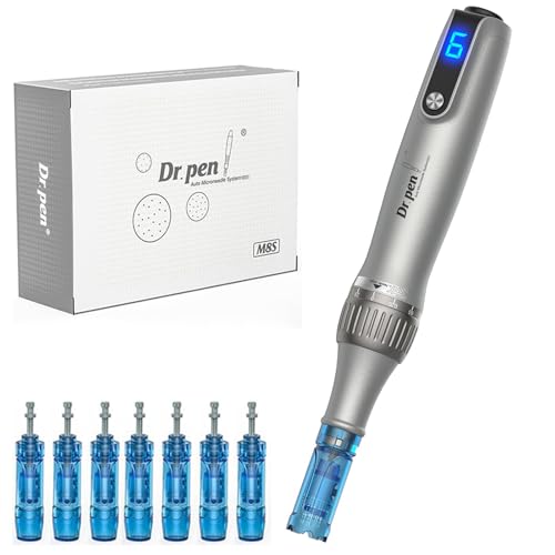 Dr. pen Ultima M8S Professional Microneedling Pen - Wireless Dermapen for Men and Women, Ideal for Beginners - with 7 Different Replacement Cartridges