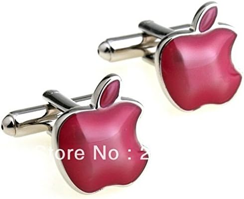 EOVE Cufflinks For Men Or Women Designs Lovely red apple shape modeling cufflinks