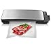 NutriChef Updated Version Vacuum Sealer | Automatic Vacuum Air Sealing System For Food Preservation w/ Starter Kit | Compact Design | Lab Tested | Dry & Moist Food Mode, Stainless Steel
