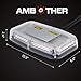 AMBOTHER Gen-4 Emergency Strobe Lights LED Hazard Warning Light Snow Plow Beacon Lighting 6COB Roof Top High Intensity Law Enforcement Mini Light Bar With Magnetic Base, Waterproof, Universal, Amber