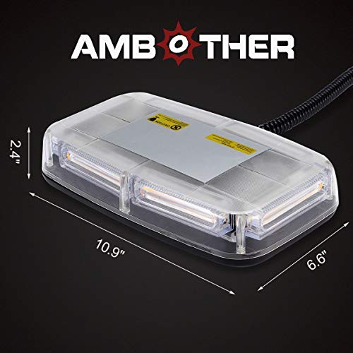 AMBOTHER Amber Emergency Strobe Lights Bar 17 Modes