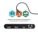 CalDigit Thunderbolt 3 Mini Dock - Portable, Bus Powered, Non Charging, 40Gbs, Dual 4K Display Adapter, USB 3.0/2.0 and Gigabit Ethernet LAN for Thunderbolt 3 Mac and PC (Dual DisplayPort 1.2, Black)