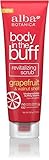 Alba Botanica Body In The Buff Scrub, Revitalizing Grapefruit & Walnut Shell, 9 Ounce by Alba Botanica