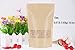 SumDirect Kraft Stand Up Pouches - 50Pcs Resealable Kraft Paper Stand Up Bags with Window, Zipper Disposable Food Storage Bags for Home or Business (50, 5.5x7.8inch)