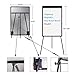 White Board Easel Stand Magnetic Whiteboard Flipchart Tripod Easel Height Adjustable Dry Erase Board with 1 Eraser, 3 Markers, 6 Magnets, 24x36 inches, Black