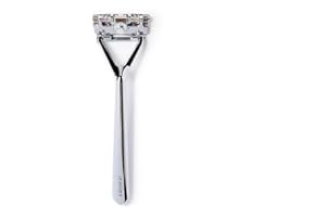 Leaf Shave | Leaf Razor, All-Metal Safety Shaver with Pivoting Head & Adjustable Blade Loading, Includes 10 Stainless Steel Single-Edge Blades, Compatible with Standard Safety Razor Blades - Chrome