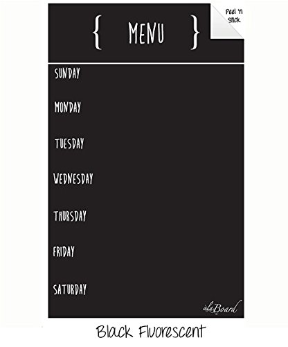 Menu Decal Black Fluorescent