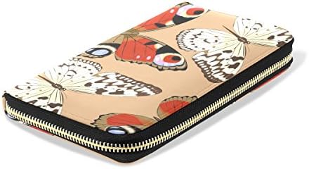 Women Credit Card Holder Zipper Clutch Wallet Purse Handbag Corlorful Butterfly