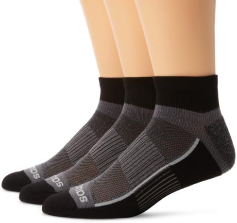 Saucony Men's Inferno Targeted Compression Rundry Pro Low-Cut Socks (Pack of 3)