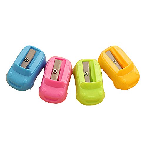20 Pcs Bulk Stylish Cute Car Modeling Handheld Pencil Sharpener For Kids, Manual School Stationery Gift