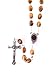 Olive Wood Rosary with Holy Land Earth - Soil - with Certificate of Authenticity