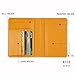 GDTK Leather Passport Holder Cover Case RFID Blocking Travel Wallet (Orange)