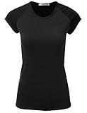 JJ Perfection Women's Short Sleeve Slim Fit Baseball Jersey Raglan T-Shirt