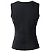 HOPLYNN Sauna Sweat Vest Waist Trainer Corset Trimmer Shaper Belt for Women, Neoprene Waist Cincher Stomach Tummy Shaper Black Small