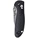 Benchmade - Mini Griptilian 557 Knife, Tanto Blade, Serrated Edge, Satin Finish, Black Handle