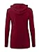 BBHoping Women's Nursing Hoodie Long Sleeves Casual Top Breastfeeding Clothes Wine Red