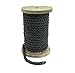 Ravenox Fms Natural Twisted Cotton Rope | (Black)(1/2 Inch x 10 Feet) | Made in The USA | Strong Triple-Strand Rope for Sports, Decor, Pet Toys, Crafts, Macrame & Indoor Outdoor Use