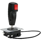Flight Joystick 8 Way Adjustable Joystick PC Fighting Stick Parts for Video Game Simulator Flight Machines [video game]