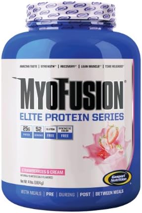 Gaspari Nutrition Myofusion Elite Diet Supplements, Strawberry, 4 Pound