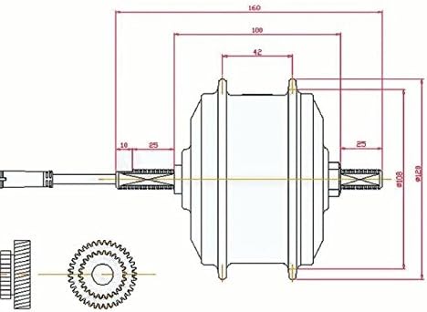 xGerman Front Wheel Hub Motor 36 V/250 W