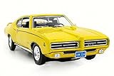 1969 Pontiac GTO Judge, Yellow - Motor Max 73133AC - 1/18 Scale Diecast Model Toy Car