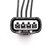 GooDeal 4pcs Connector Plug Harness Ignition Coil 90980-11885 for Toyota Lexus 4-way Female