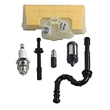 Hipa Air Filter + Spark Plug + Fuel/Oil Line Filter for STIHL 029 039 MS290 MS310 MS390 Chainsaw