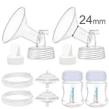 Maymom Pump Parts Spectra S2 Spectra S1, 24 mm Flange Valve Tube Bottle Backflow Protector, Not Original Spectra S2 Accessories Replace Spectra Duckbill Valve Spectra Bottle Spectra (24mm Flange)
