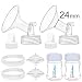 Maymom Pump Parts Spectra S2 Spectra S1, 24 mm Flange Valve Tube Bottle Backflow Protector, Not Original Spectra S2 Accessories Replace Spectra Duckbill Valve Spectra Bottle Spectra (24mm Flange)