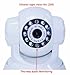 Apexis APM-J011 Wireless/Wired Pan & Tilt IP Camera with 8 Meter Night Vision f: 6 mm, F:2.0 (IR Lens) (60° Viewing Angle) White