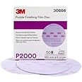 3m Hookit Purple Finishing Film Abrasive Disc 260l, 30666, 6 In, P2000 [50-discs Per Carton]
