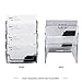 Heqishun 2 Pack Transparent 4-Tier Business Card Holder Acrylic Card Display Desk Stand Holder