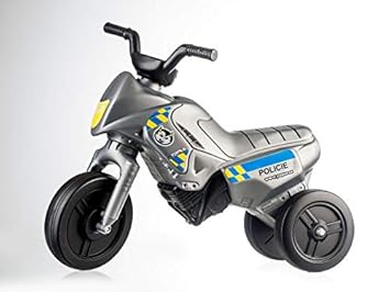 YUPEE Enduro / Motorbike Klassisch Dreirader ab 1 Jahr (Silver Polizei)