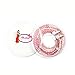 Fashionable Jewelry pearl Necklace Stereo Earphones with Microphone Beads 3.5mm In-ear Headphone Connect to Ipod, Iphone, Droid, Blackberry, Mp3 Player and All 3.5mm Audio Devices - Pink