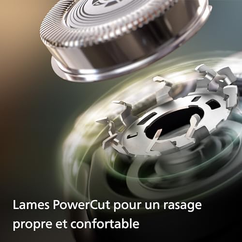 Electric Shaver Series 3000x - rasoir électrique Wet & Dry pour hommes, couleur Bleu céleste, technologie SkinProtect, tondeuse rétractable, rasoir ergonomique pour hommes (modèle X3053/00)