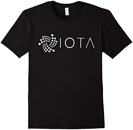 Mens IOTA Logo T-Shirt | MIOTA Token Crypto Tee Large Black