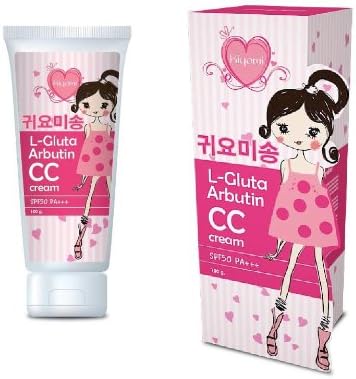 New!! Whitening Cream Kiyomi L-Glutathione Abutin Body CC Cream SPF 50 PA+++ 100 G.