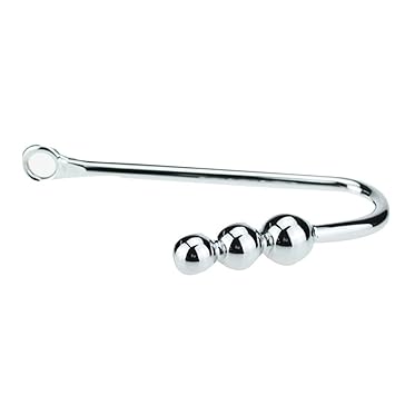 Massage Anal Plug Dilator Butt Plug mit Kugel-Korn-Geschlechts-Spielwaren für Frauen-Mädchen-Metall Anal Haken