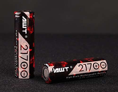Original AWT IMR 4800mah 35A 3.7v Rechargeable High Drain Li-ion Flat Top Batteries (2 Pcs)