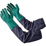 Coopache Full Arm Rubber Gloves, 25" Long Sleeve