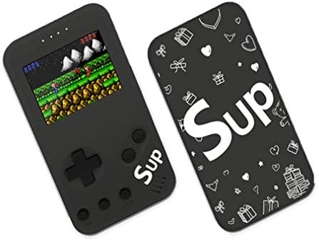 Huongoo Handheld Game Console, Portable Video Game 2.5 Inch HD Screen 299 Classic Games,Retro Game Console Can Play on TV, Good Gifts for Kids as Holiday Present. (Dark Black)