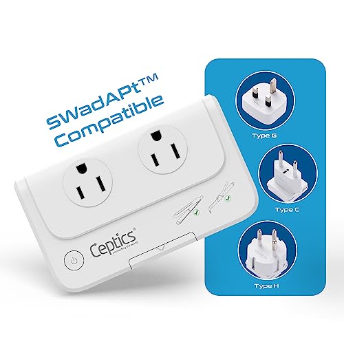 Ceptics Israel, Jordan Voltage Converter, Convert 220V to 110V for