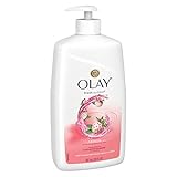 Olay Fresh Outlast Body Wash with Pump, Cooling White Strawberry/Mint, 34.0 Fluid Ounce