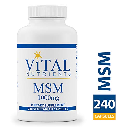 Vital Nutrients - MSM 1000 mg - Natural Form of Organic Sulfur - 240 Vegetarian Capsules per Bottle Vital Nutrients - MSM 1000 mg - Natural Form of Organic Sulfur - 240 Vegetarian Capsules per Bottle