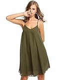 Zeagoo Women's Summer Spaghetti Strap Sleeveless Beach Dress Swing Sundress